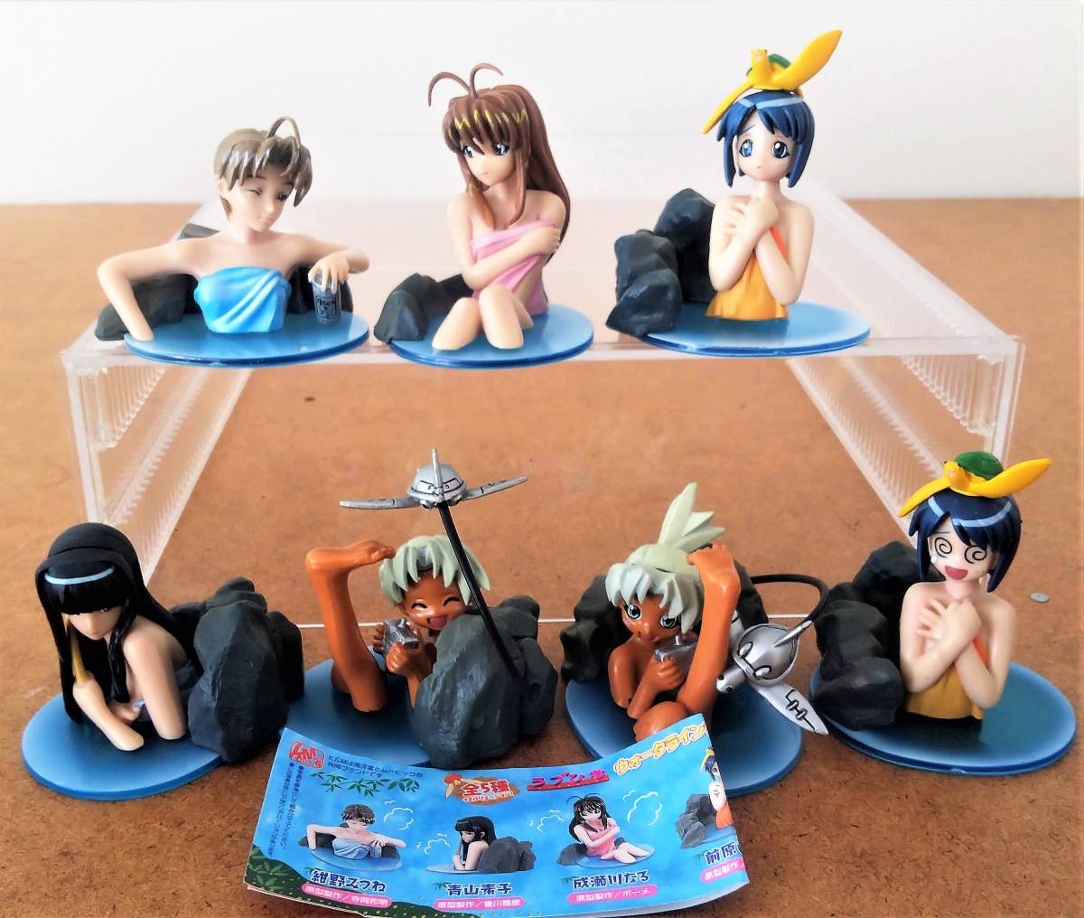 ラブひな 赤松健 ウォーターライン フィギュア シリーズ1 破損品 7種 セット K&M 海洋堂 & ムービック拍卖