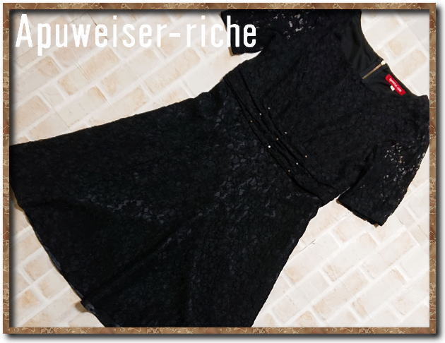 ☆Apuweiser-riche アプワイザーリッシェ レースワンピース 黒☆拍卖