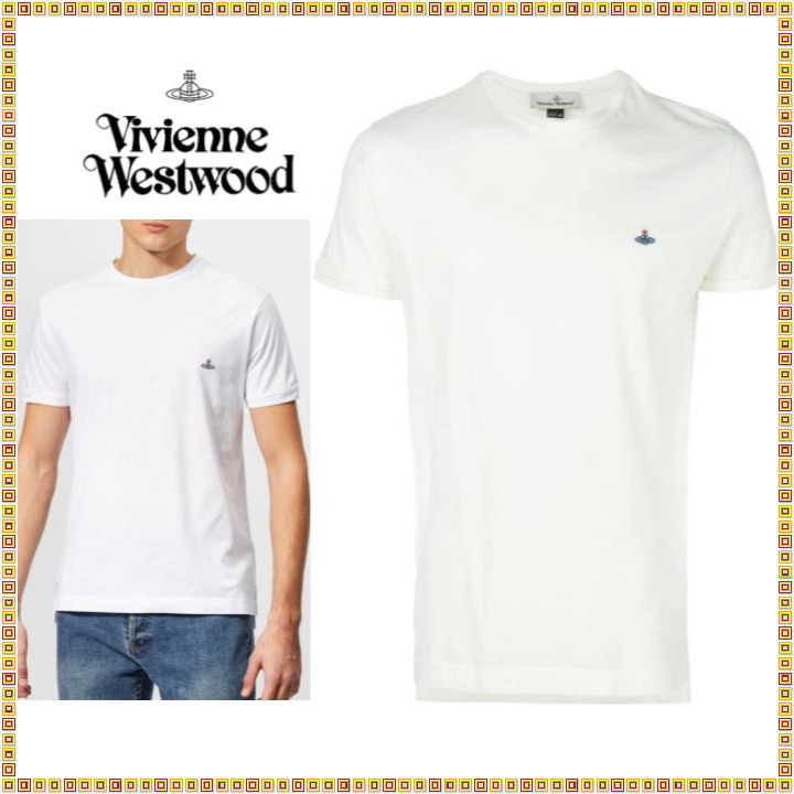 ● Vivienne Westwood ヴィヴィアンウエストウッド 新品 半袖 Tシャツ PERU 白 L ホワイト ORB オーブ コットン ワッペン 定番 大人気拍卖