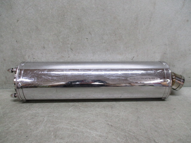 F◇サイレンサー714A DELKEVIC.デルケビック.450㎜.ステンレス.左.スリップオン?.送料無料(一部地域除外). 検)GSX1300R.隼.バンディット拍卖
