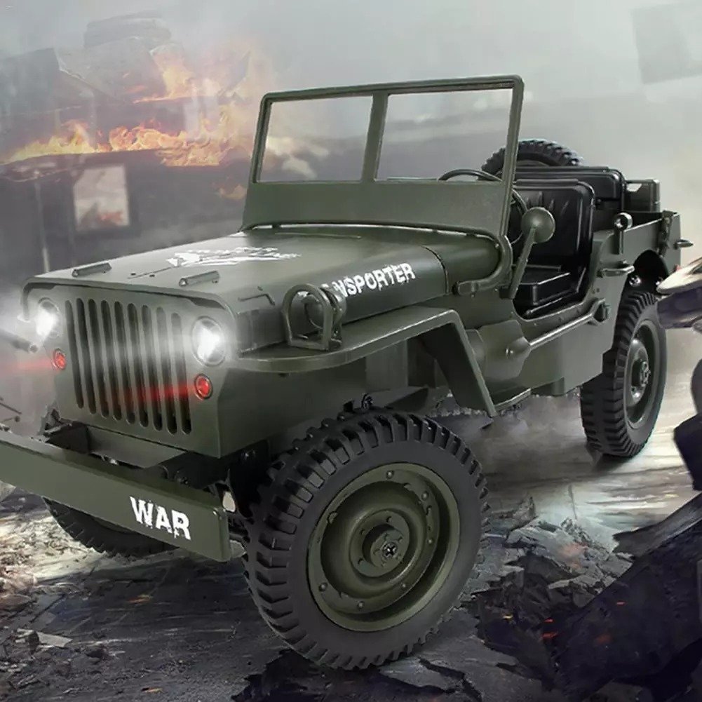 hzh156★1:16 リモートコントロール軍用トラック DIY セット 4 輪駆動オフロード RC トラックモデルリモートリモコンクライミングカーキッ拍卖