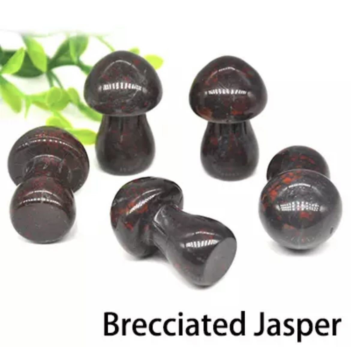 LHH461★5個セット キノコ型天然石 天然石 装飾 置物 可愛い かわいい インテリア アンティーク 石 きのこ マッシュルーム拍卖