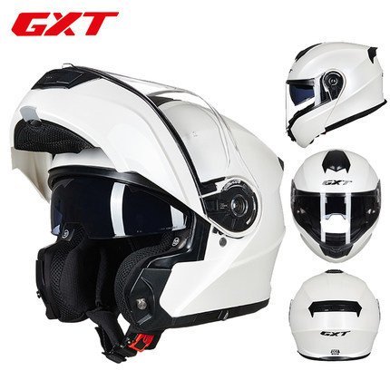 TZX509★新品バイクヘルメット システムヘルメット ダブルレンズ フリップアップヘルメット M-4XLサイズ男女兼用白拍卖