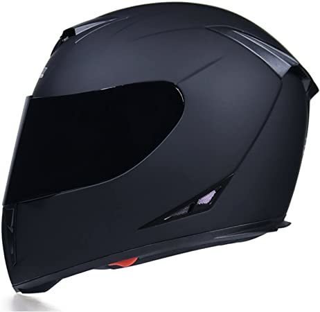 TZX461★バイクヘルメットフルフェイスヘルメットオートバイヘルメットモトクロス メンズ レディースダブルシールド色選択可男女用艶消し黒拍卖