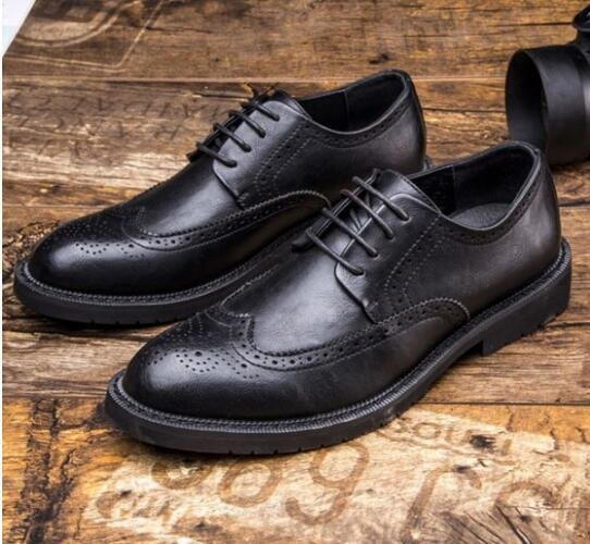 CKY166★ メンズ ビジネスシューズ 紳士靴シークレットシューズ ストレートチップ 風格溢れる 通勤 24~28 大きいサイズがあり 3色春新品拍卖