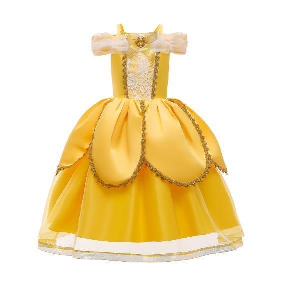 LHK173★ベル 風 キッズ コスチューム プリンセス 子供ドレス ワンピース 女の子 仮装 ハロウィン拍卖