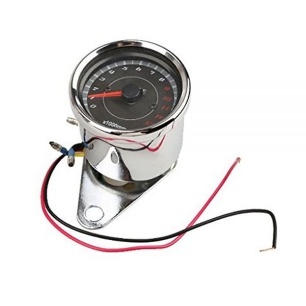 TZX165★メーター★オートバイの部品★LED オートバイタコメータメータ ゲージ改訂カウンタ 0-13000 RPM クローム拍卖