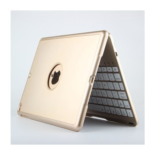 LHH373★Bluetooth キーボードバックライト付きiPad Air2キーボード一体型ケース iPad Air iPad Pro 9.7対応 キーボードケース アルミ 光る拍卖