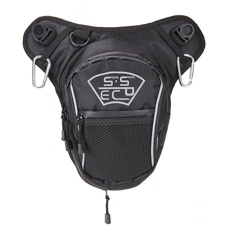 ZJM80 ハイキング ツーリング バイク用 登山 腿用 バッグ 多機能 ウエストバッグ ウェストポーチ ロゴグレー拍卖