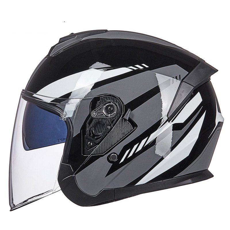 TZX298★ジェットヘルメット ダブルシールド バイクヘルメット ハーフヘルメット 半帽 Helmet 男女兼用 バイク用品 全11色拍卖