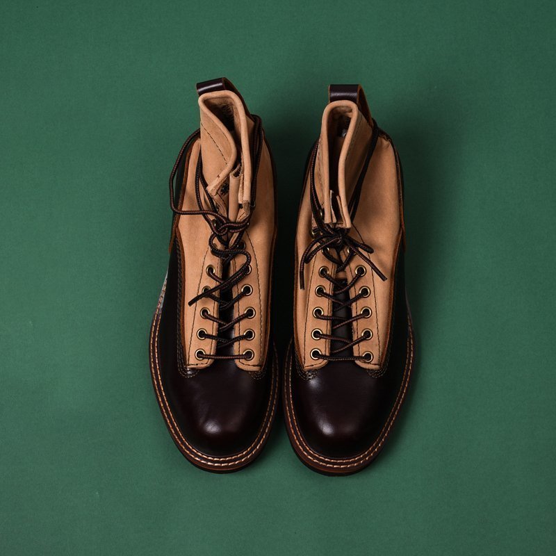 LHH112★レトロ 革靴 高級紳士靴 ×キャンバス パッチワーク ビジネスシューズ ツーリングシューズ メンズ おしゃれ 本革 牛革 24.5cm拍卖