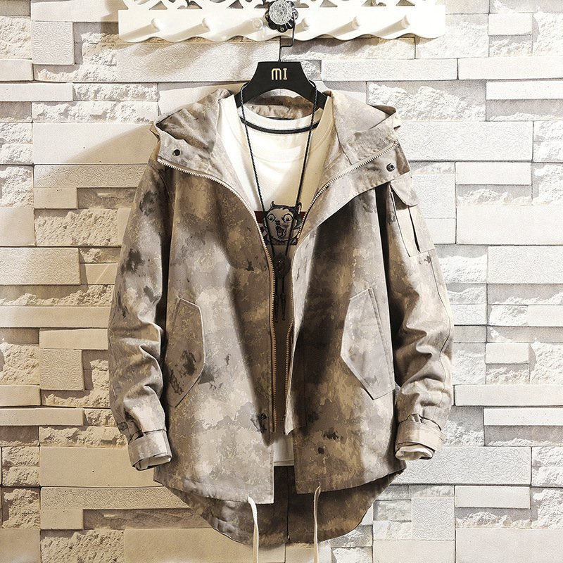 ZJM930 カモフラ ジャケット カジュアル 大きいサイズあり 春秋 メンズ アウター パーカー フード付きブルゾン M~5XL 拍卖