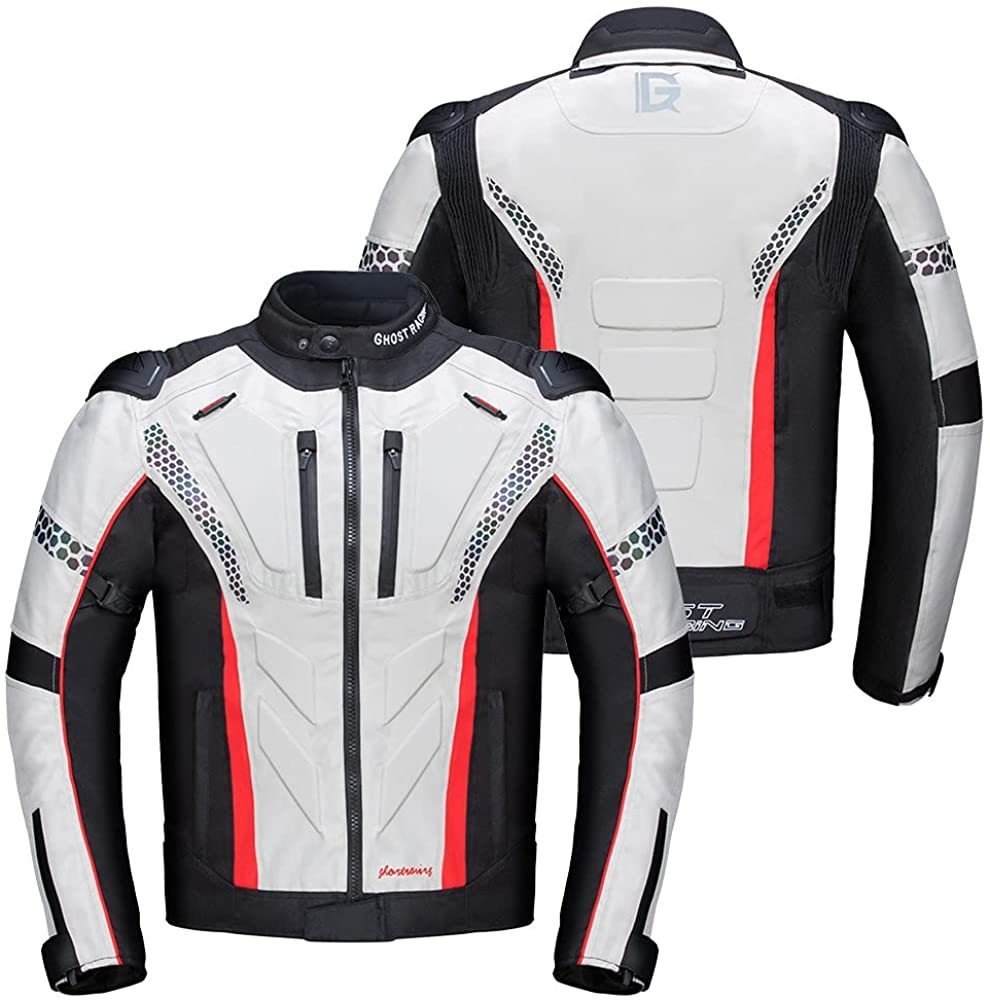 TZX253★バイク用 メンズ ジャケット メンズ 中綿インナー付き オールシーズン通用 プロテクター付き 保護力 防寒 防風 通気グレー拍卖