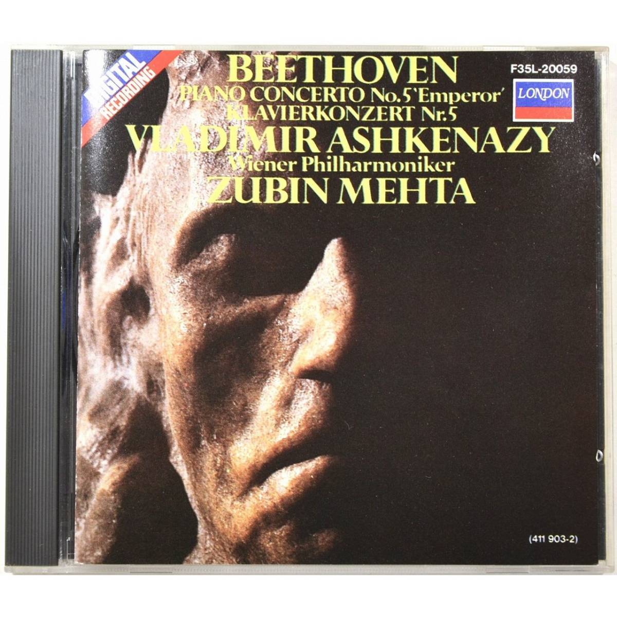 ヴラディーミル・アシュケナージ ◇ ベートーヴェン ピアノ協奏曲第5番「皇帝」◇ズービン・メータ /ウィーン・フィルハーモニー管弦楽団◇拍卖