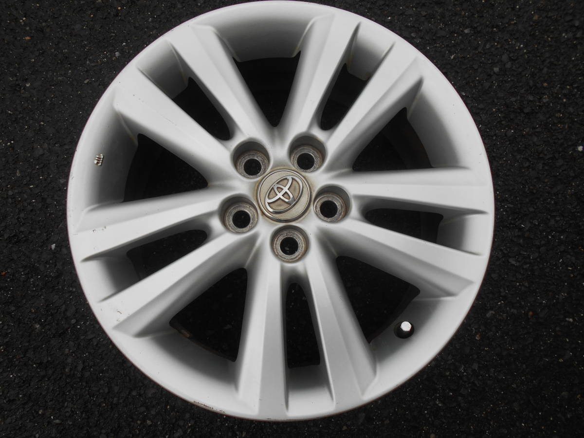 トヨタ TOYOTA ウィッシュ WISH ZGE20G ZGE20W 純正 アルミホイール 6J 16インチ +45 PCD100-5穴 ハブ径54㎜ 良品 1本のみ2拍卖