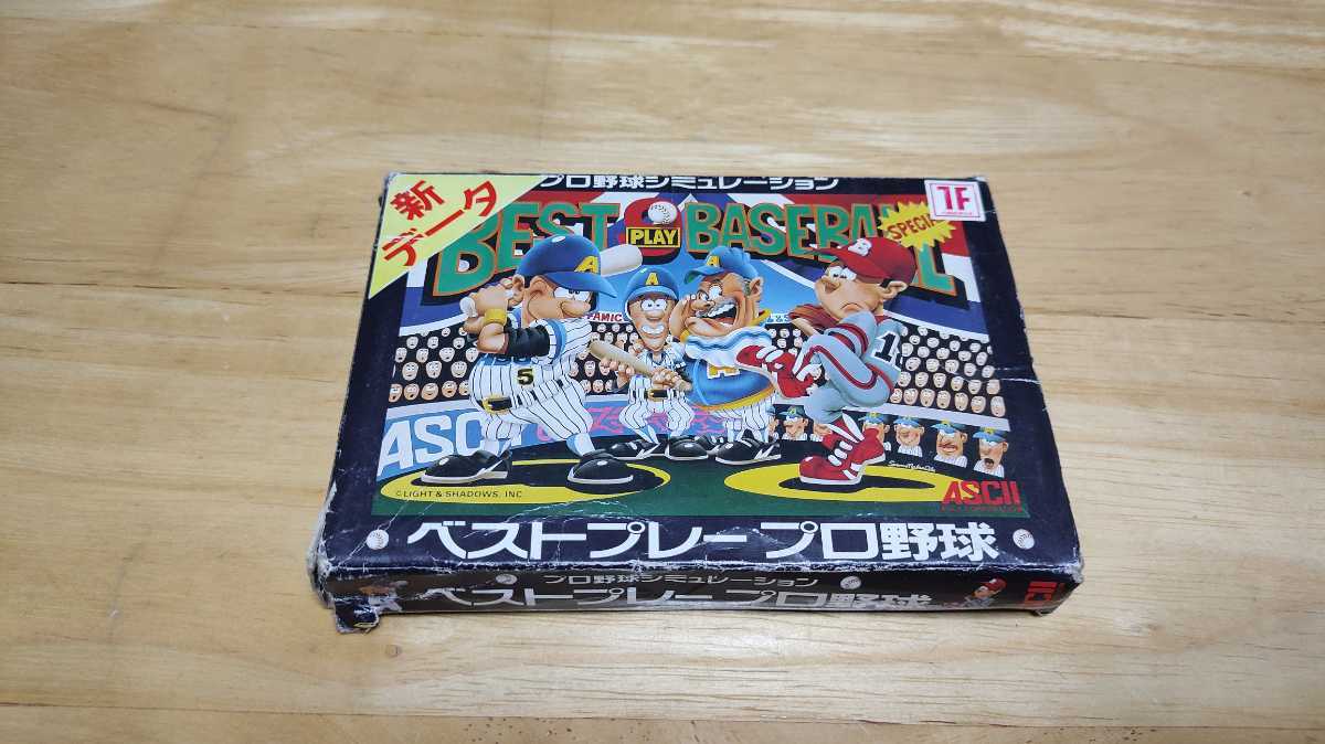 ★FC「ベストプレープロ野球(Bestplay Baseball)」箱・取説・ハガキ付き/ASCII/ファミコン/FAMILY COMPUTER/SPT/レトロゲーム/薗部博之★拍卖