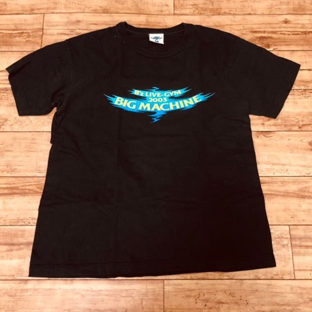 B’z LIVE-GIM ライブジム 2003年 半袖Tシャツ ブラック Mサイズ拍卖