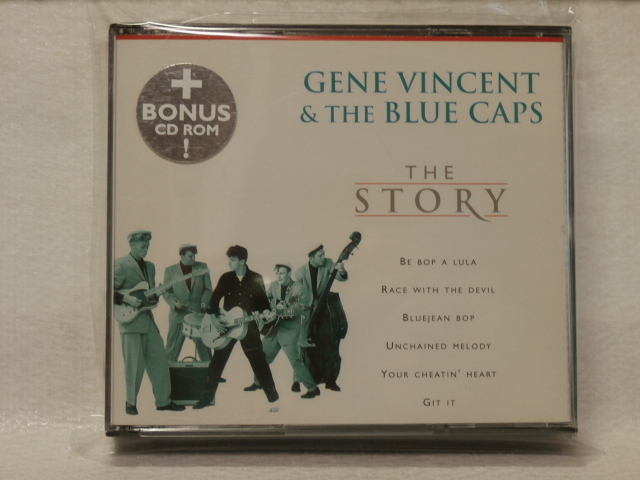 <美品>  THE GENE VINCENT & THE BLUE CAPS ジーン・ヴィンセント /  THE STORY (CD+CD‐ROM) 輸入盤拍卖
