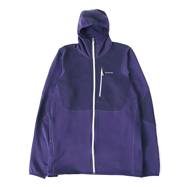 新品 patagonia パタゴニア ピトン ハイブリッド フーディー ジップアップ フリースパーカー 31810 紫 XXL メンズ拍卖