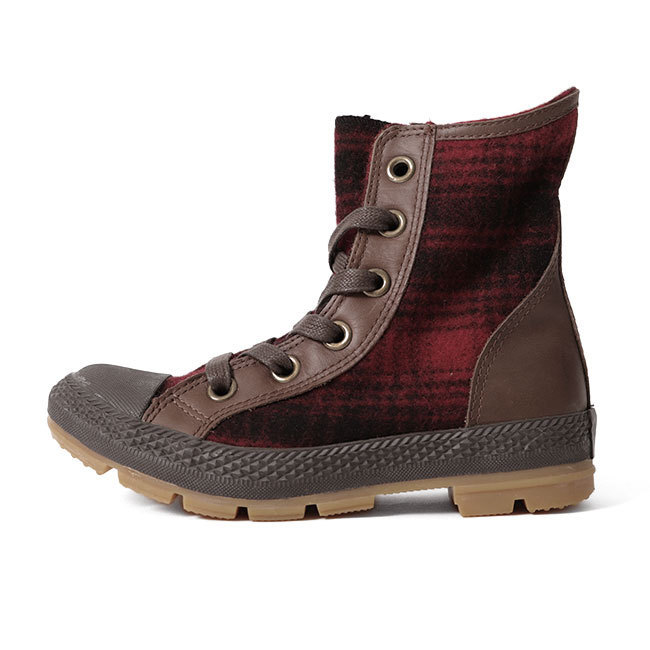 アウトレット品 converse × Woolrich コンバース ウールリッチ コラボ CT ハイカットスニーカー オールスター 21cm ブーツ キッズ拍卖