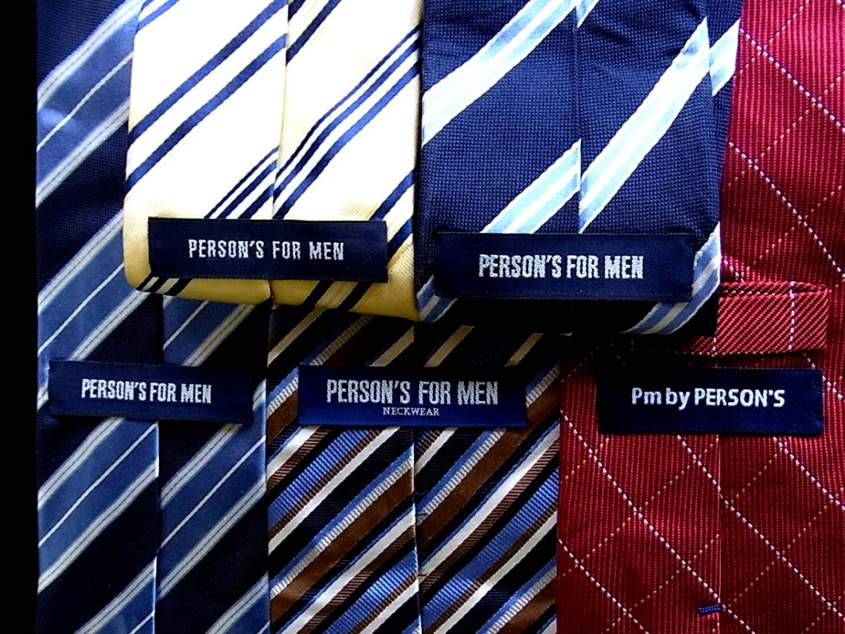 ■即決セール■J0744■ 5本セット全て パーソンズのネクタイ拍卖