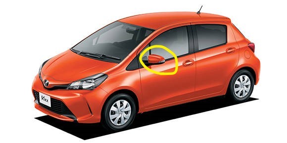 送料無料!! ヴィッツ ドアミラー サイドミラー ウインカー 右側 R トヨタ 純正 未使用 VITZ KSP130 NCP131 NHP130 NSP130 71拍卖