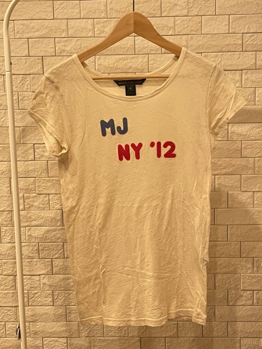 MARC BY MARC JACOBS 半袖Tシャツ Sサイズ オフホワイト マーク バイ マーク ジェイコブス カットソー MADE IN PERU ペルー製拍卖