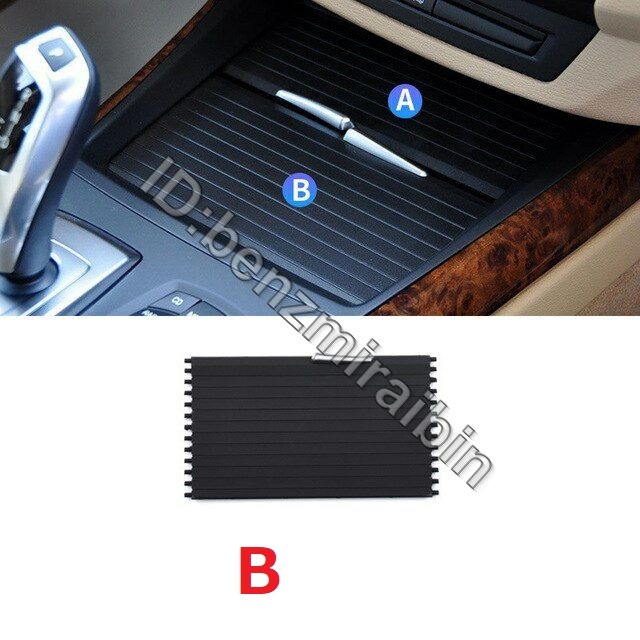 B1枚 車 センター コンソール カバー スライド ローラー ブラインド 車 ドリンク Bmw X5 E70 X6 E71 2008-2014 水 カップ ラック 車 拍卖