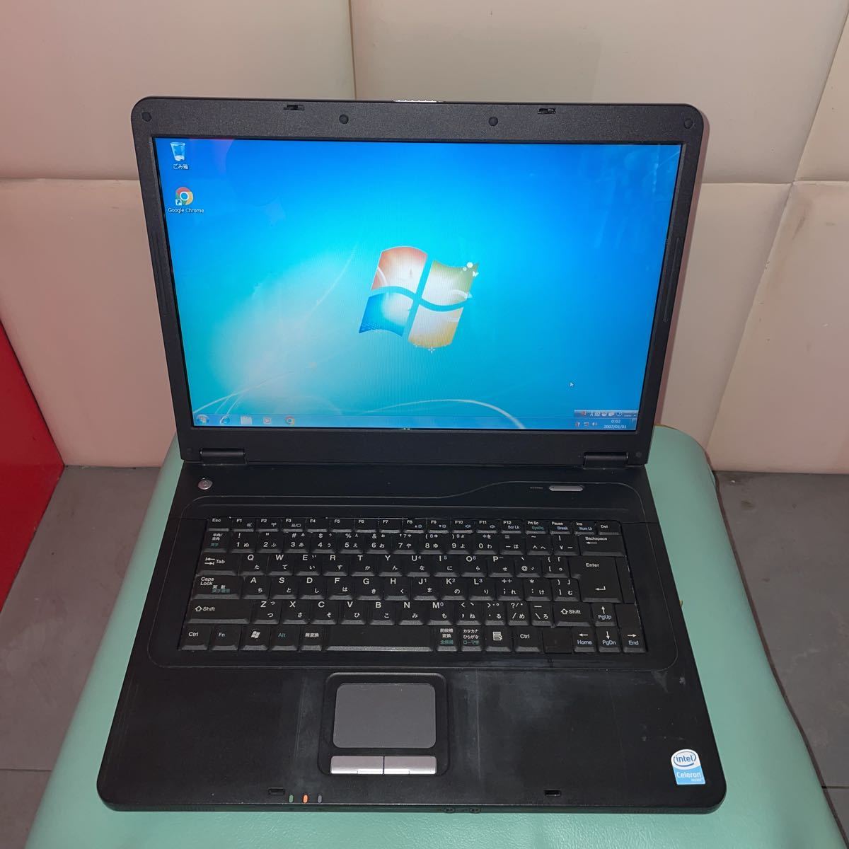 すぐに使用可 Windows7 Home Premium 15.4型 CPU Celeron 530 @ 1.73GHz RAM 0.99GB Lesance PC UNITCOM NO.609拍卖
