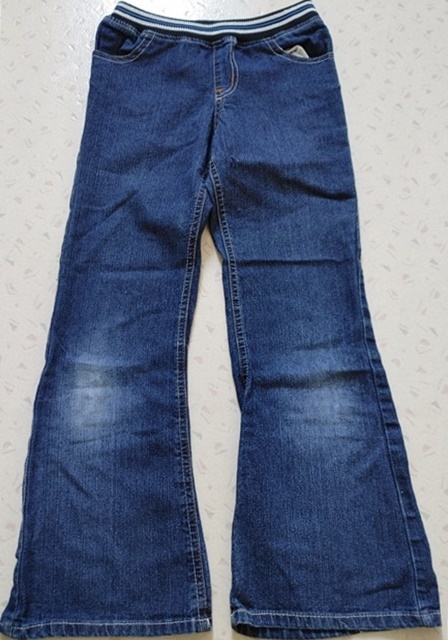 140㎝ 長ズボン ジーンズ ウエスト総ゴム ブーツカット拍卖