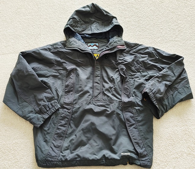 Lサイズ BILLABONG ビラボン 長袖 ハーフジップ ジャンバー スキーウェア グレー 難有拍卖