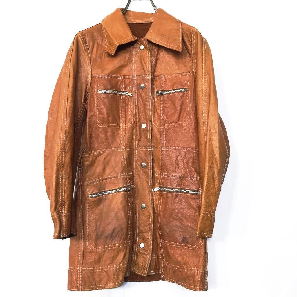 リバーシブル レザージャケット サイズ表記5/6 古着卸 アメリカ仕入 t2012-3421拍卖