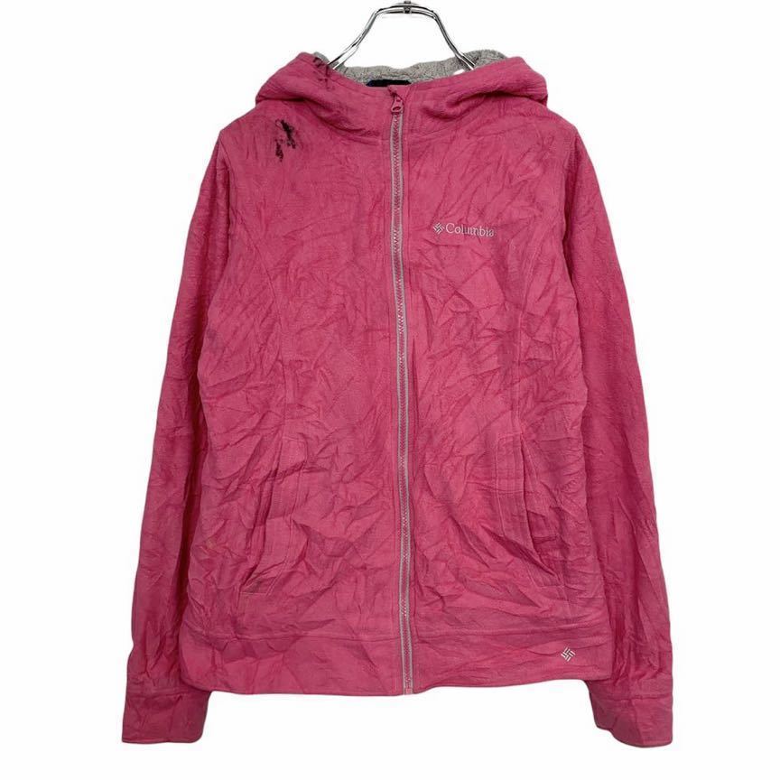 Columbia フリースジャケット キッズ 18-20 ピンク コロンビア 裏ボア 古着卸 アメリカ仕入 t2111-4778拍卖