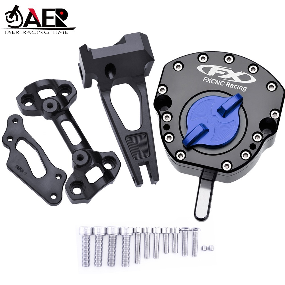 送料無料 ヤマハ MT-09 MT-09 ストリートラリー FZ-09 XSR 900 ABS ステアリング スタビライザー ダンパー ブラケット拍卖