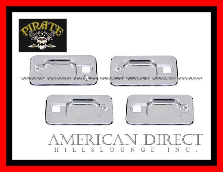 【入手困難/PIRATE製】ハマーH2 クローム ビレット ドア ハンドル バケット 4PC 1キーホール ベゼル サイド フロント リア H2拍卖