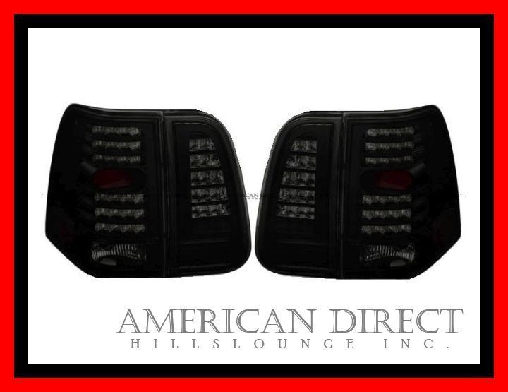 【在庫有/激レア/ブラック/スモーク】03-06y リンカーン ナビゲーター LED テール ライト ランプ リア バック ゲート 左右セット LEDテール拍卖