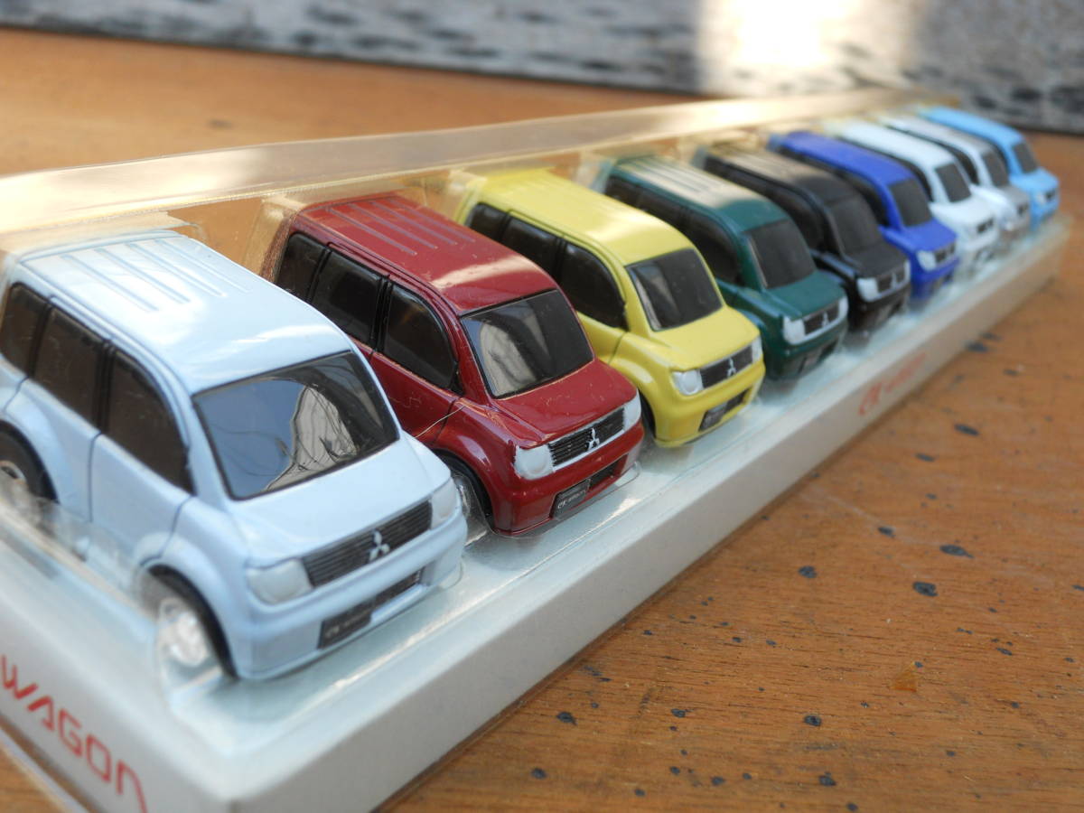 M8653 非売品 三菱 ミニカー GK-WAGON 9色ミニカーセット ケース割れ有 横38cm 奥8cm 高さ6cm ゆうパック60サイズ(0407) 拍卖