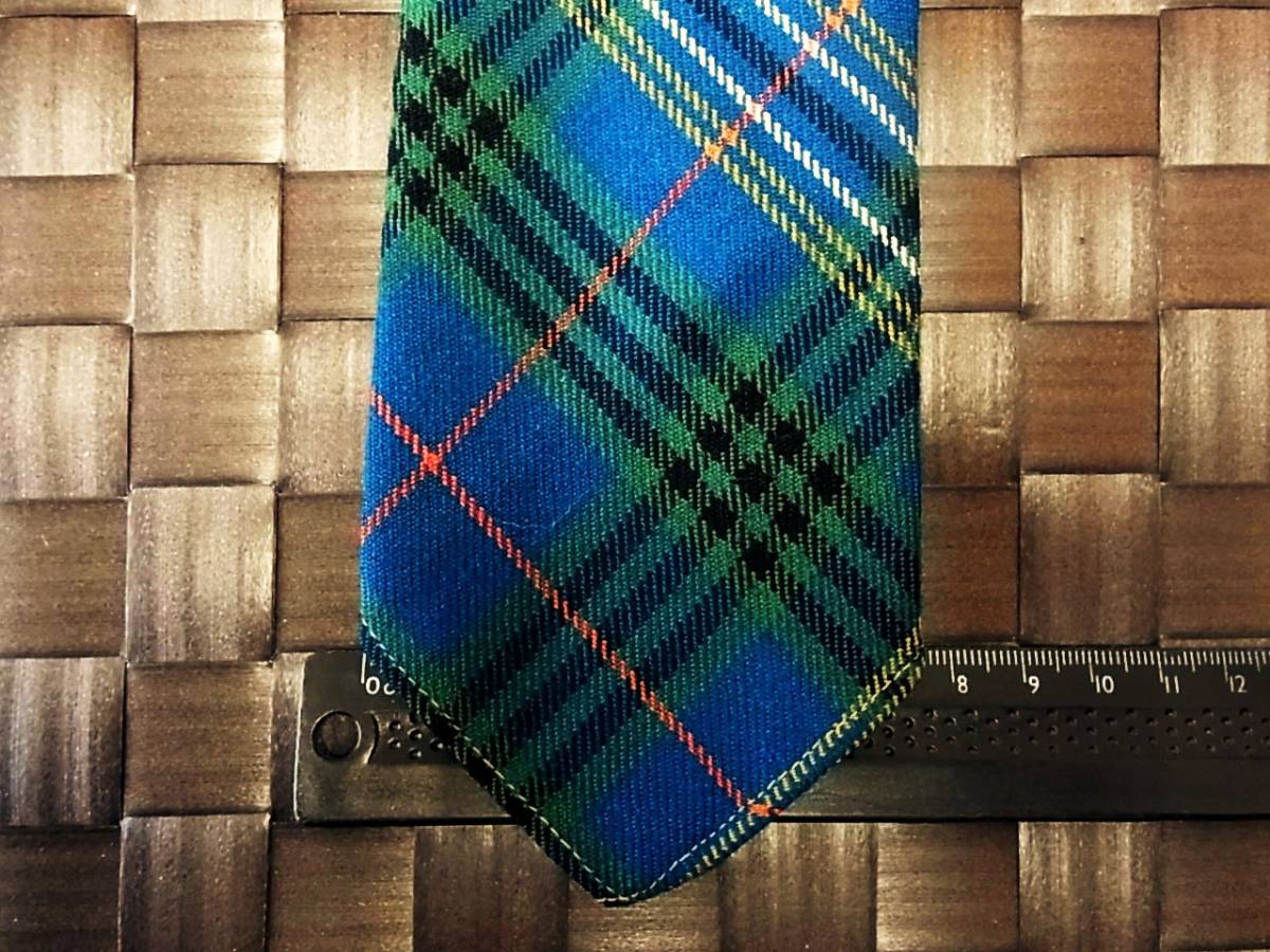 yW1436美品【ウール70%】イングランド ネクタイ●拍卖