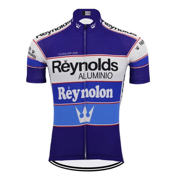 新品 サイクルジャージ Sサイズ レトロデザイン No107 スペイン フルジップ 半袖 ウェア メンズ サイクリング スポーツ MTB ロードバイク拍卖