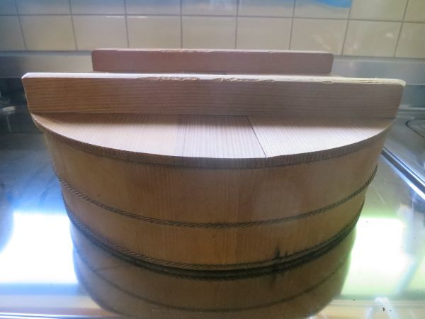 寿司桶 中 おすし 盥 たらい 蓋つき すし飯 ちらし寿司拍卖