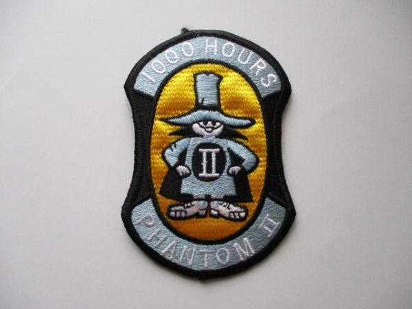 【送料無料】航空自衛隊 ファントムII 1000飛行時間スキル パッチ刺繍/AスプークJASDFワッペン徽章F-4空自PHANTOMⅡ戦闘機ミリタリー軍 M36拍卖