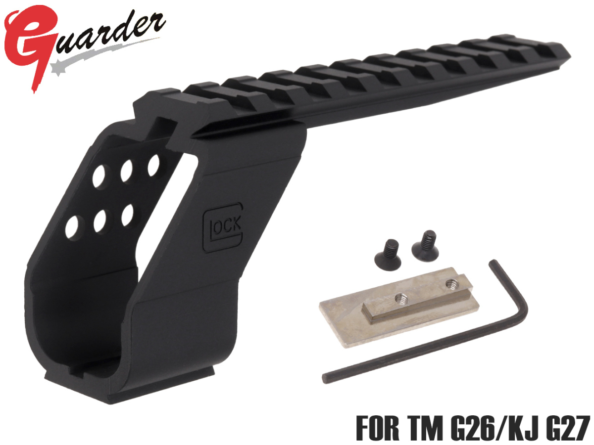 GLOCK-08B(BK) GUARDER ガーダー オプティカルデバイスマウント B-Type G26/27 GLK-08B(BK)拍卖