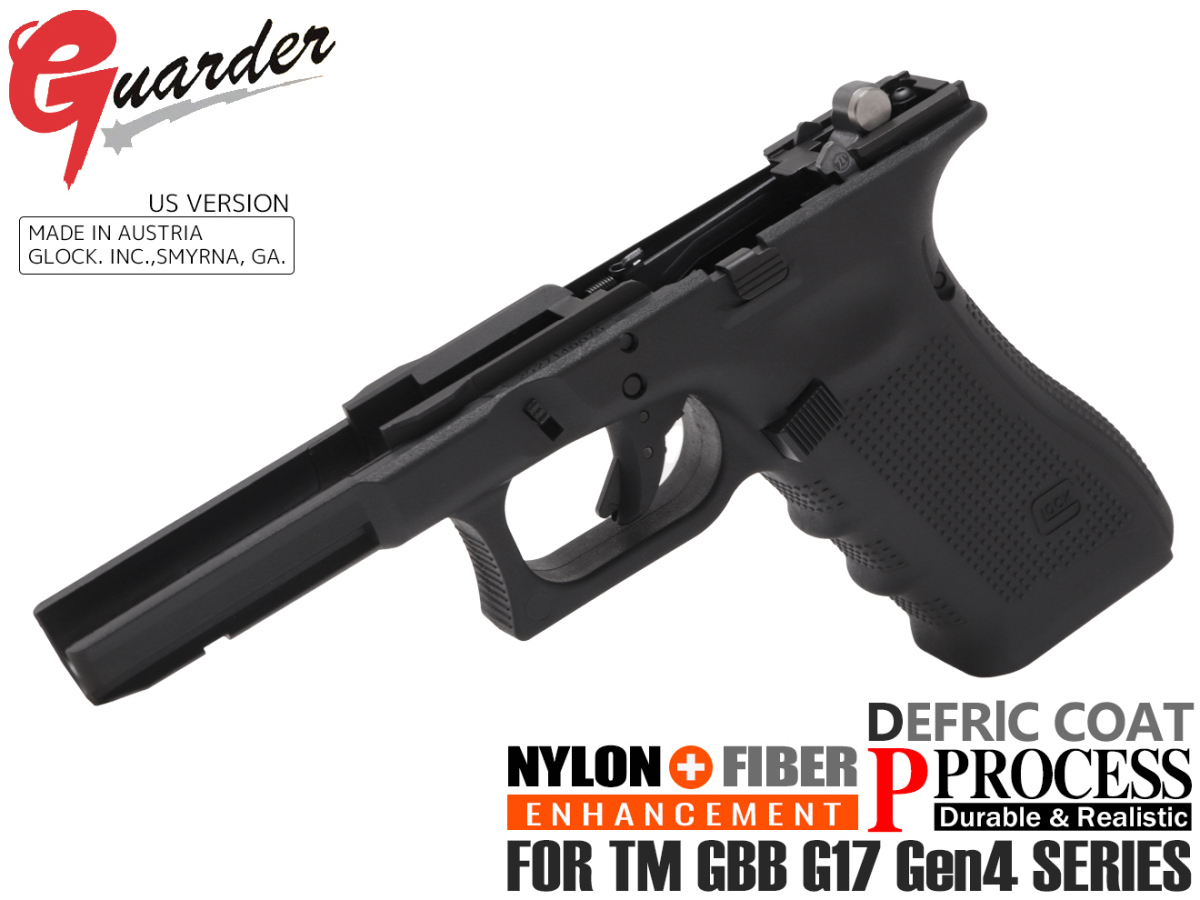 GLK-268(U)BK GUARDER GLOCK Gen.4 オリジナルフレーム US Verr w/スチール強化パーツセット for マルイ G17 Gen4拍卖