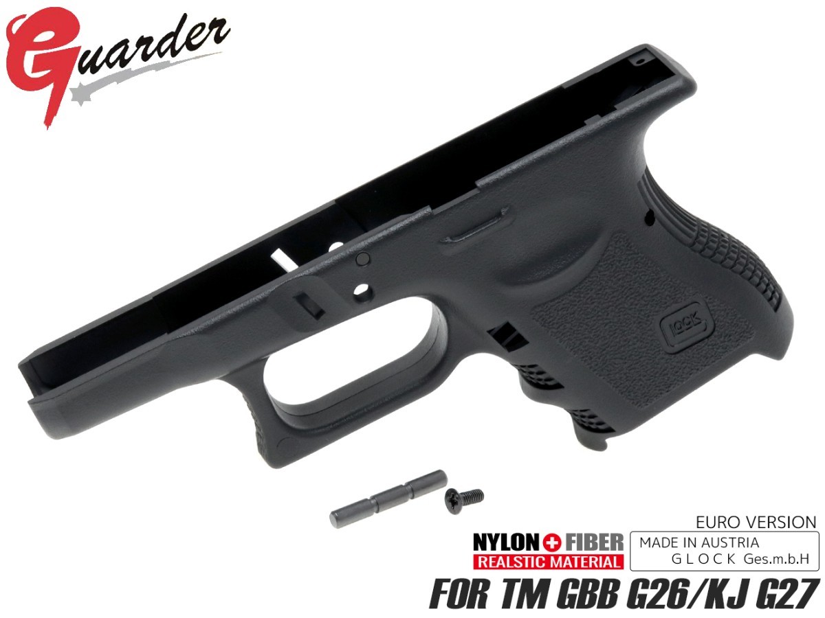 GLOCK-98(BK) GUARDER ガーダー EURO VERSION オリジナルフレームマルイGBB G26/KJ G27用 GLK-98(BK)拍卖