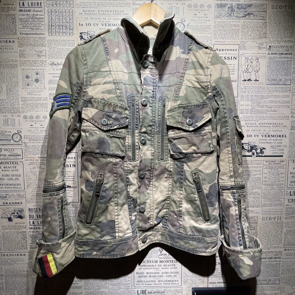 moussy マウジー ミリタリー ジャケット 迷彩ジャケット フライトジャケット size 1拍卖