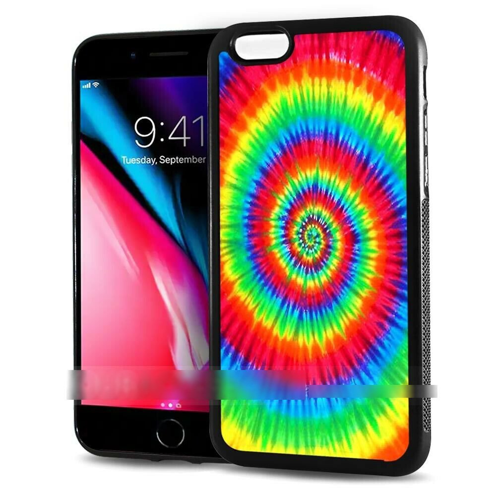 iPhone 12 mini ミニ 虹 タイダイ染め 絞り染め スマホケース アートケース スマートフォン カバー拍卖