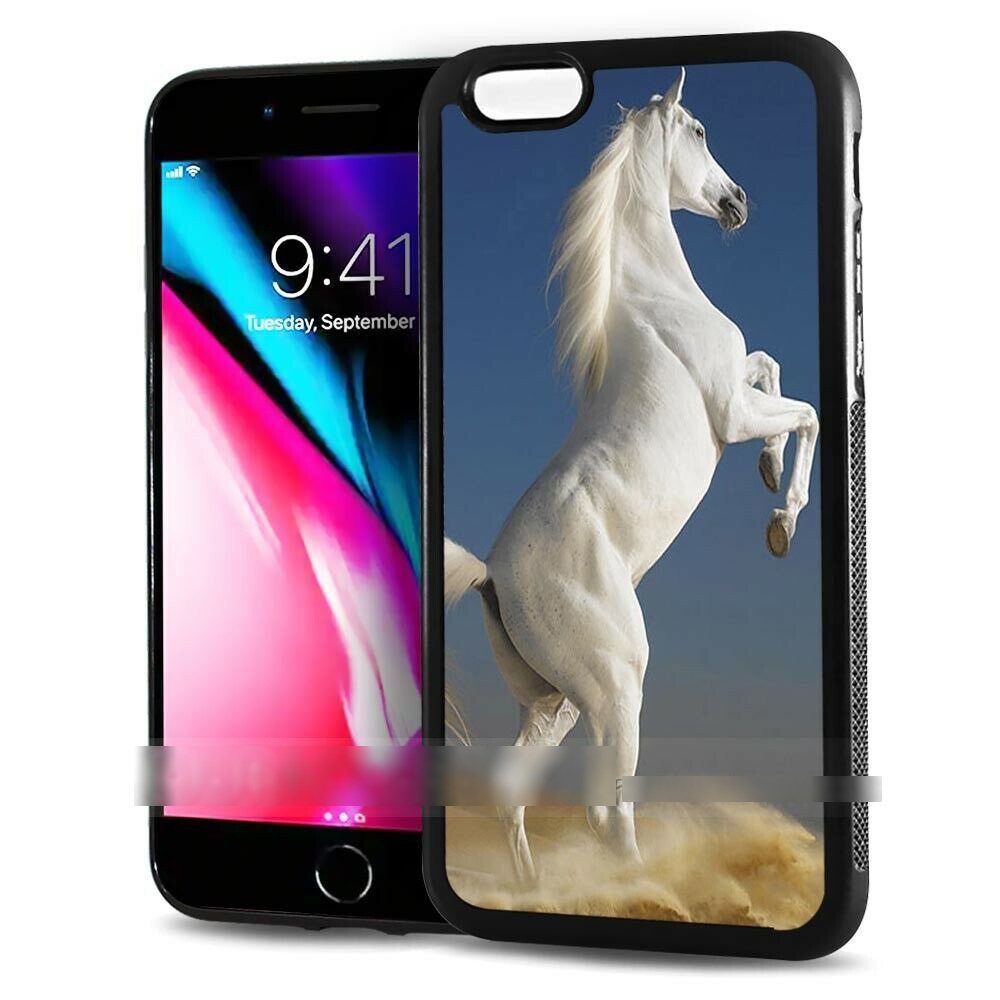 iPhone X アイフォン テン 白馬 ウマ ホース スマホケース アートケース スマートフォン カバー拍卖