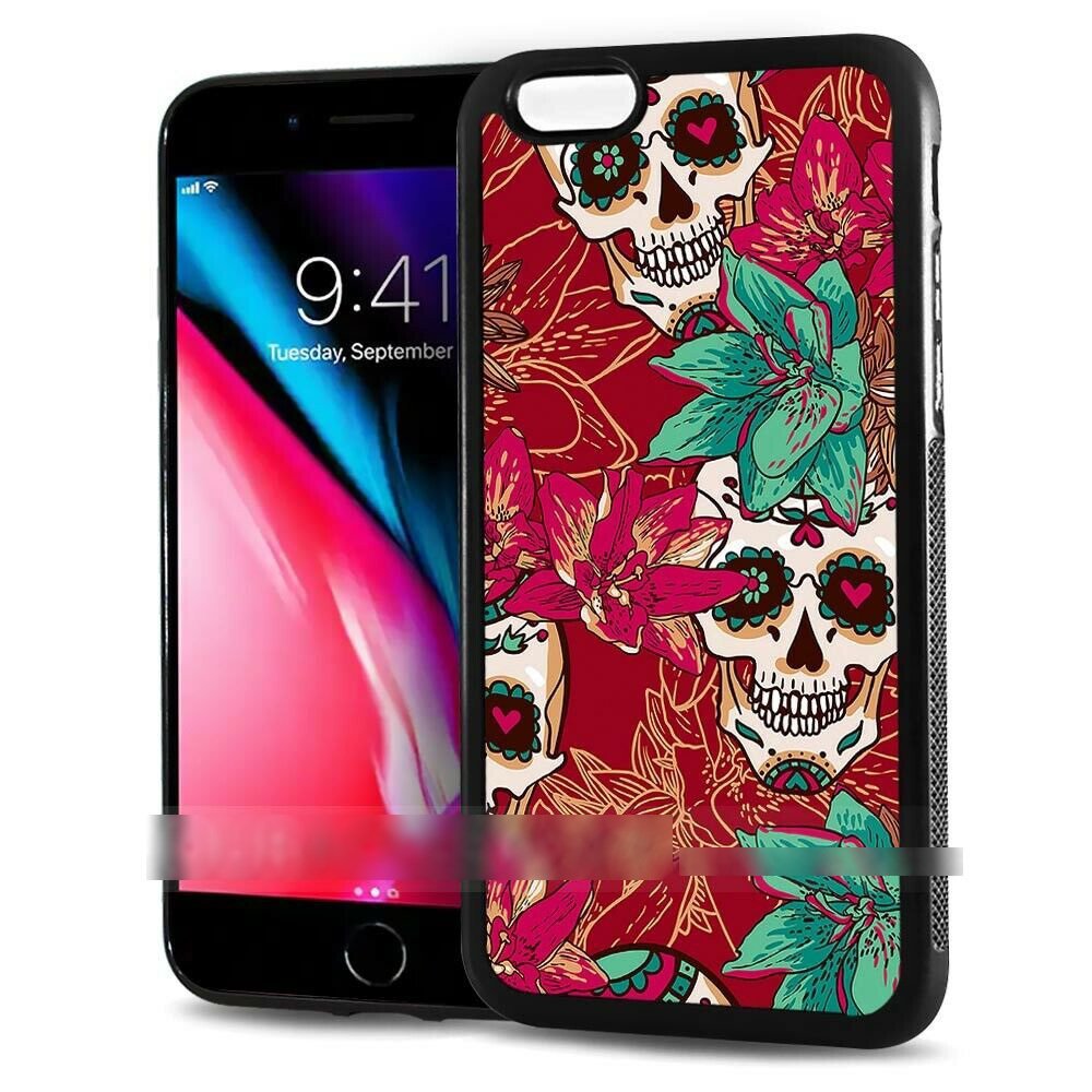 iPhone 11 スカル ドクロ 花柄 スマホケース アートケース スマートフォン カバー拍卖