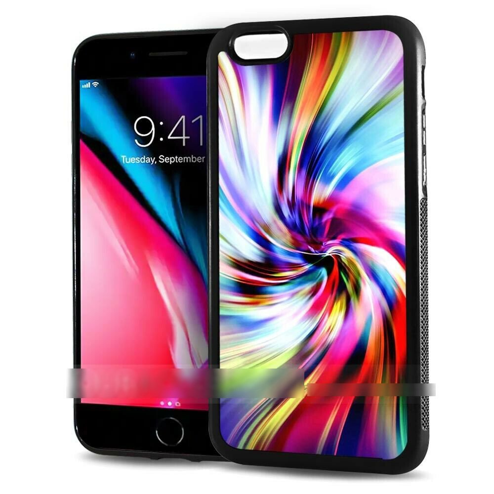 iPhone XR アイフォン テンアール 虹色 レインボー カラー スマホケース アートケース スマートフォン カバー拍卖