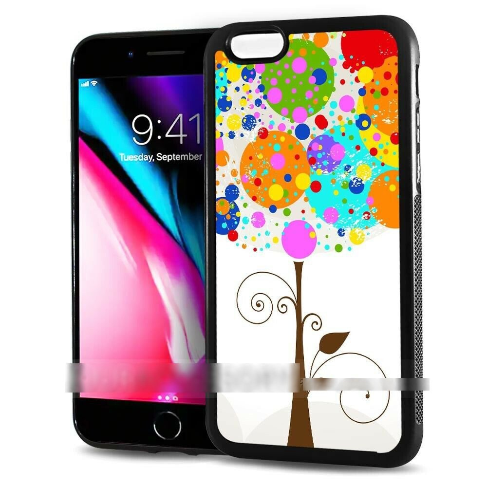 iPhone 11 木 ツリー 水玉 ドット スマホケース アートケース スマートフォン カバー拍卖